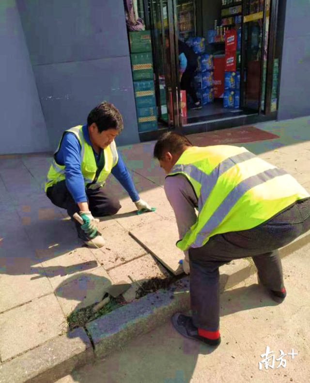 對(duì)北山路、南門大道等地段損壞路面進(jìn)行修復(fù)。